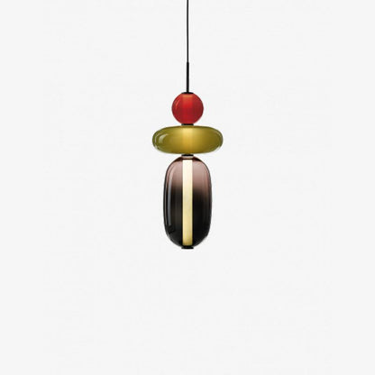 Vibrant Glass Drop Ceiling Light