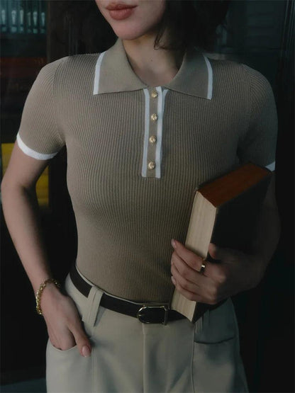 Soft Cotton Polo Top