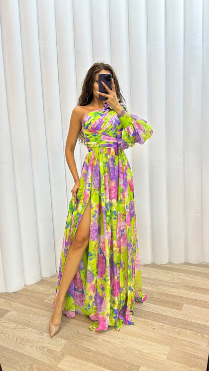 Chic Off Shoulder Floral Women's Dress