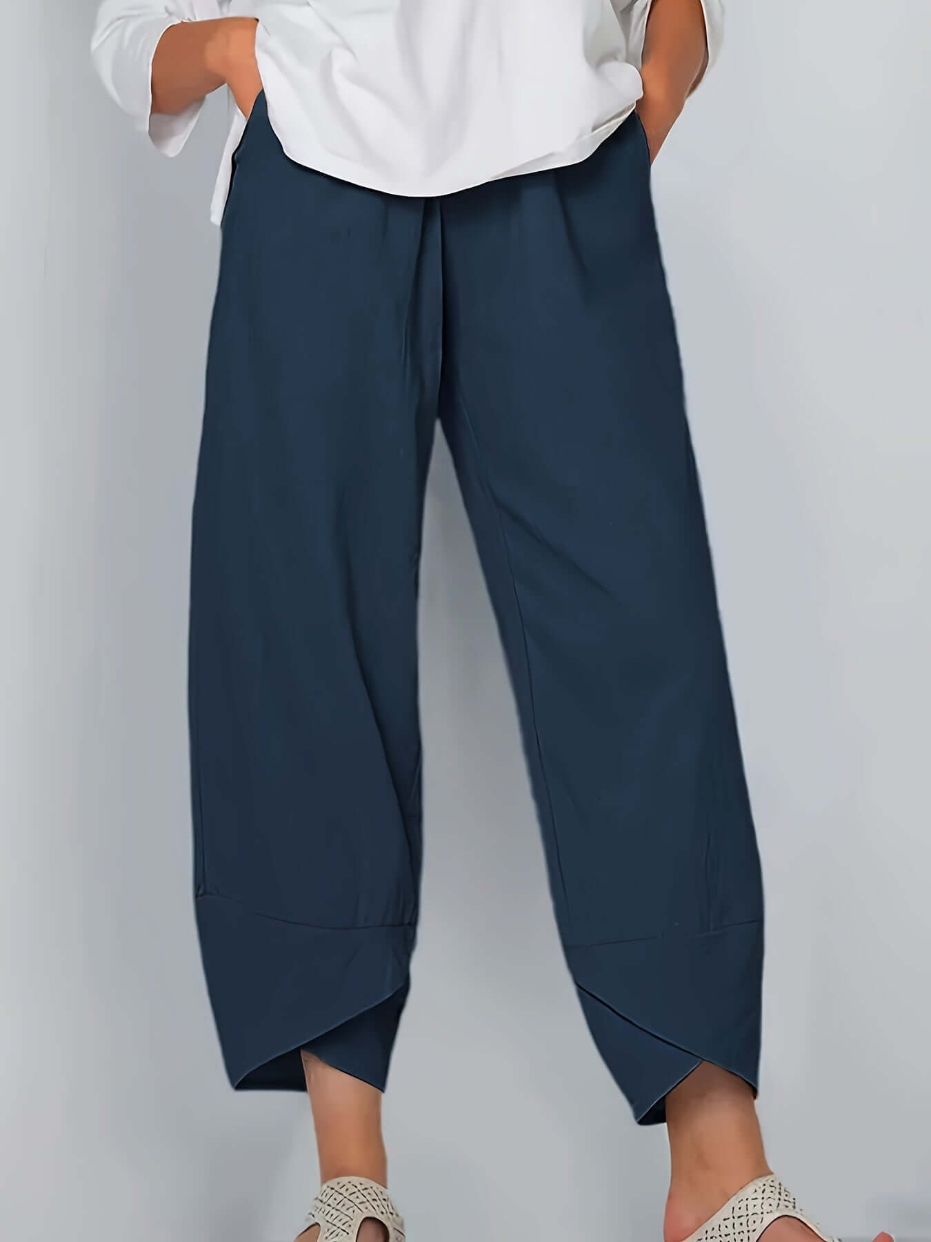 Ladies' High-Waisted Loose Fit Pants