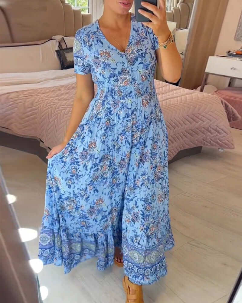 Women's Pretty Floral Long Dress