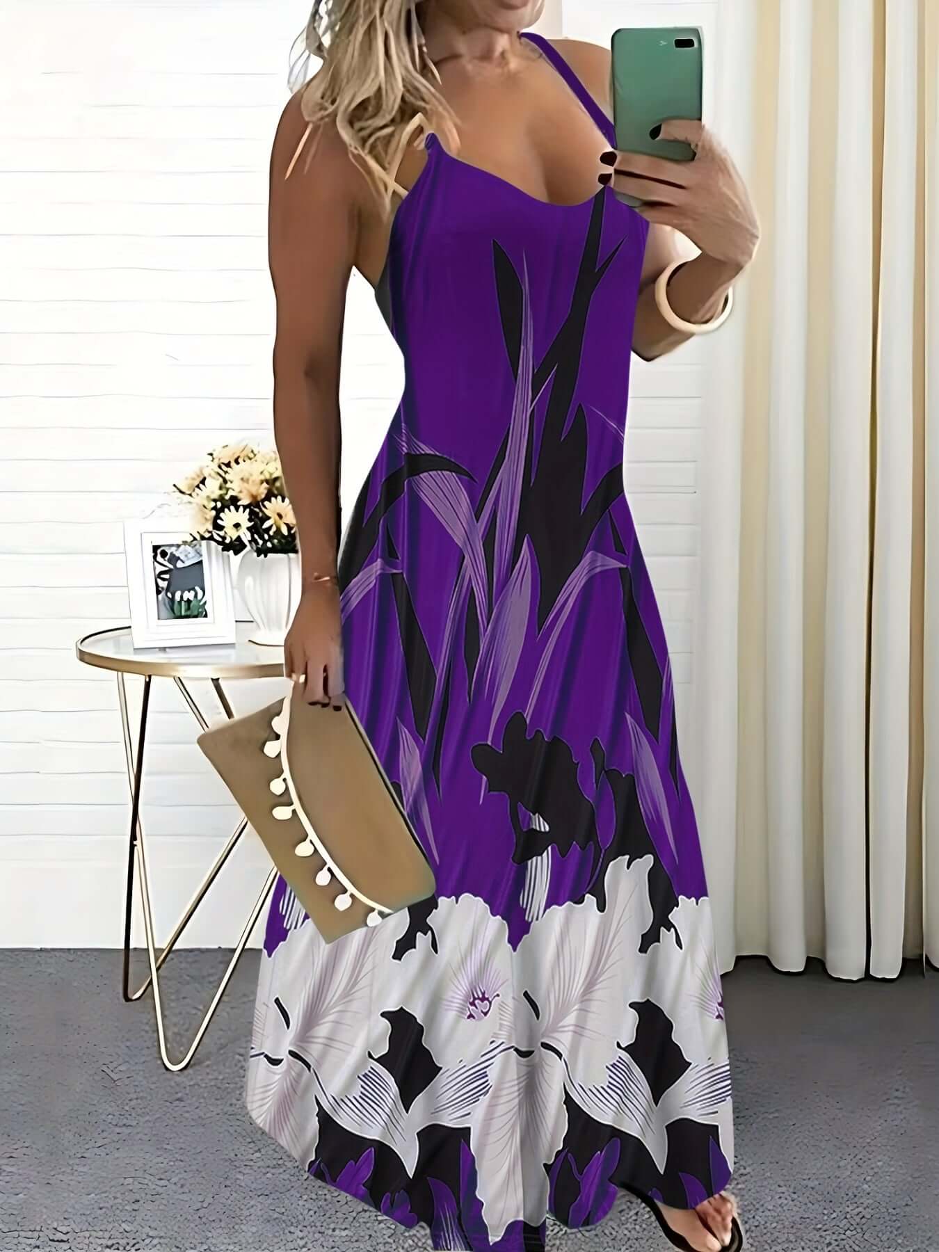 Pretty Summer Sundress with Thin Straps