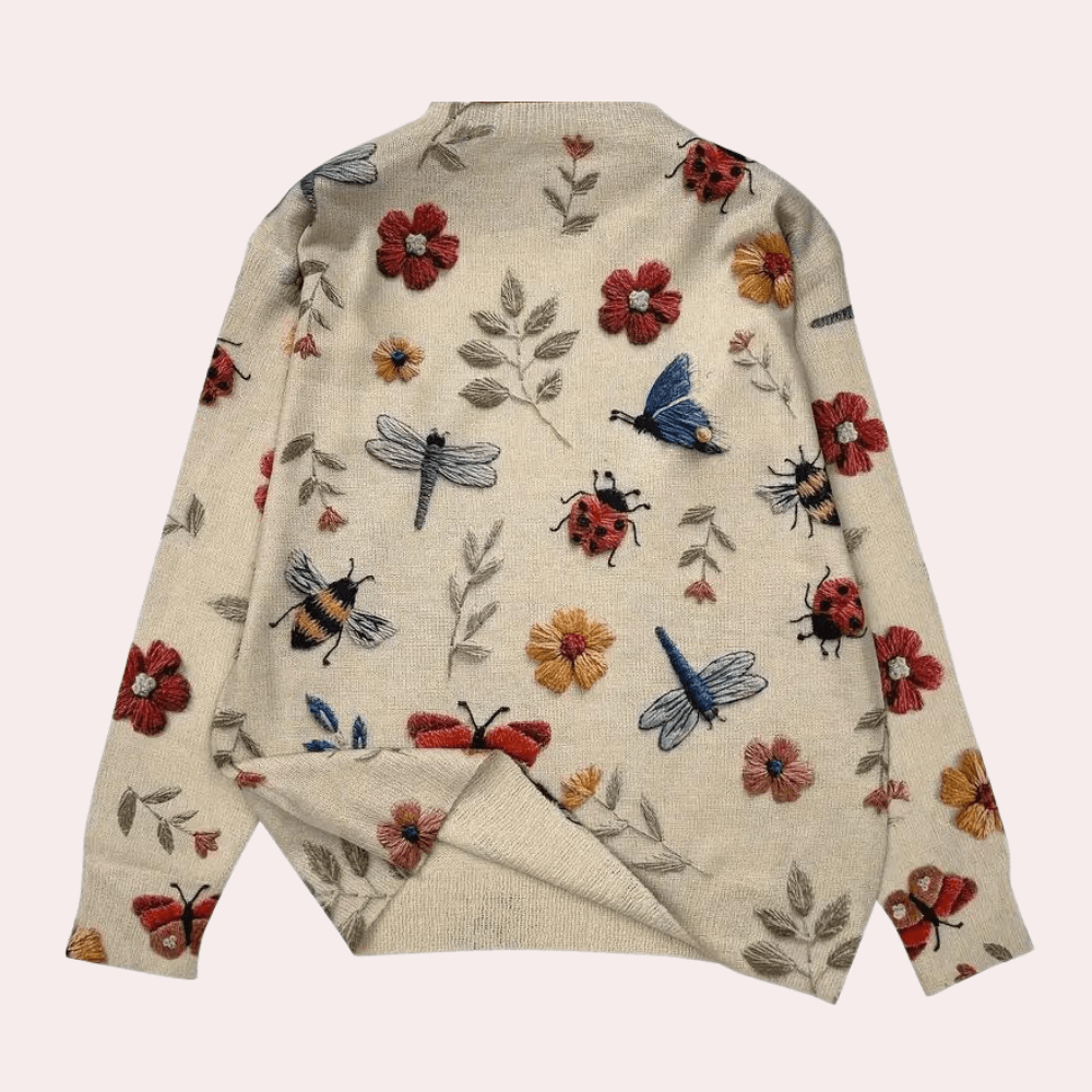 Cozy Ladies Cable Knit Sweater