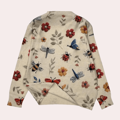 Cozy Ladies Cable Knit Sweater