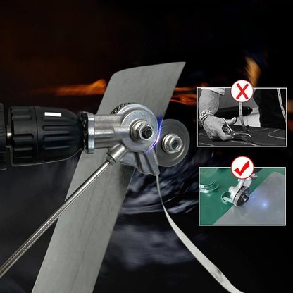 Easy Sheet Metal Cutter Drill Bit Attachment