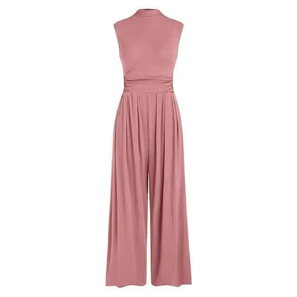 Ladies' Chic Flowy Wide Leg Jumpsuit