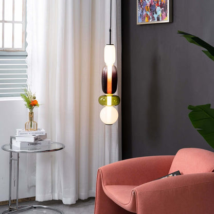 Vibrant Glass Drop Ceiling Light