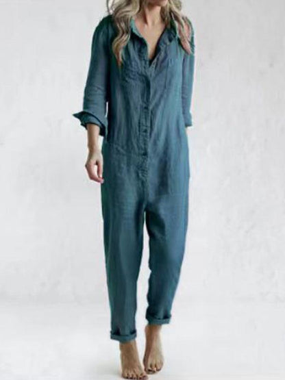 Ladies' Pocket Front Romper Jumpsuit