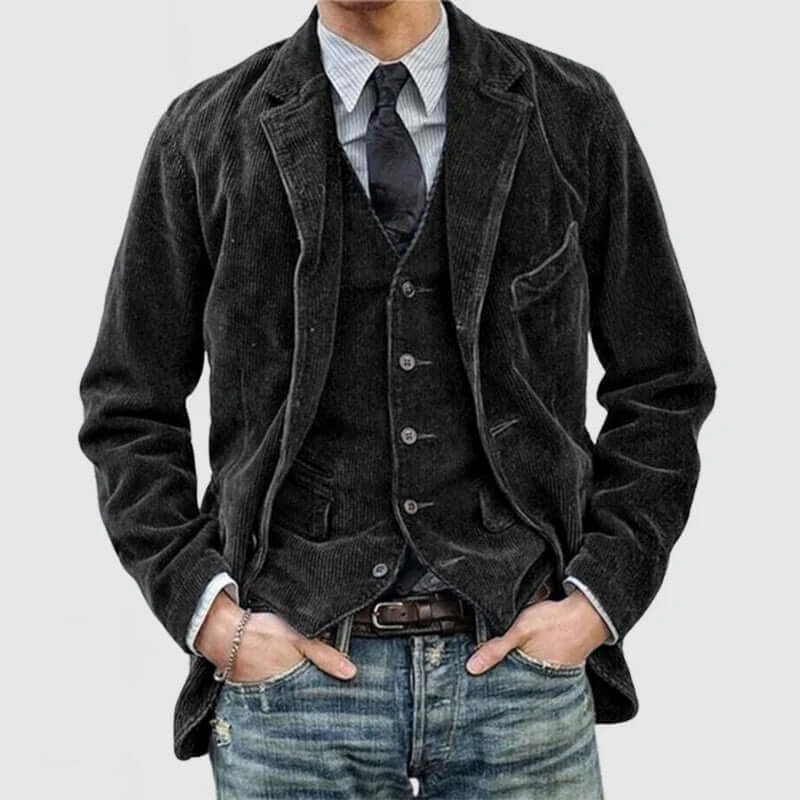 Rugged Corduroy Coat - Classic Fit Jacket
