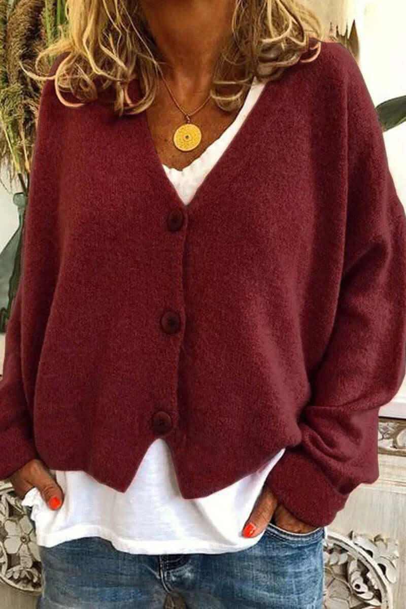 Colorful Patchwork Open Front Women's Cardigan