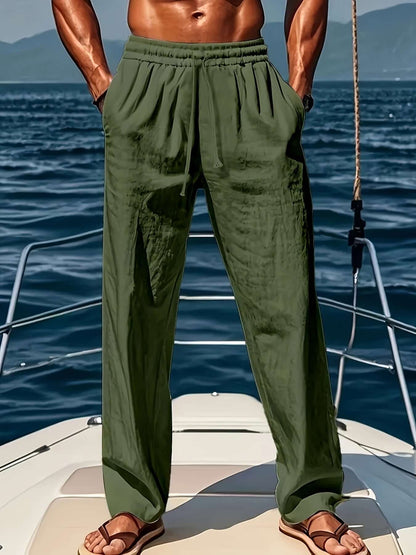 Relaxed Fit Mens Comfort Trousers - Soft & Lightweight