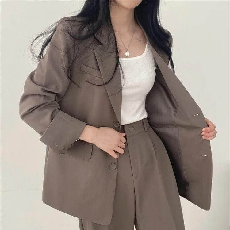 Classic Fit Jacket and Trousers Suit Set