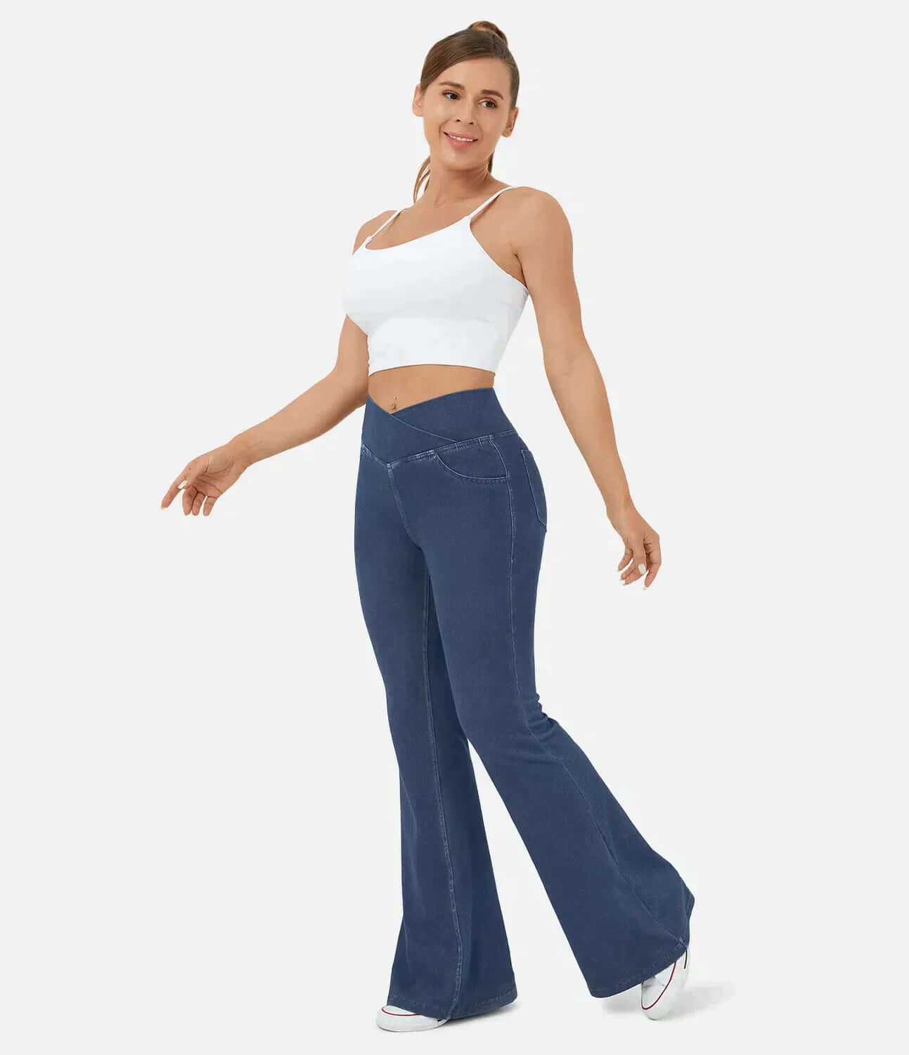 Women's Comfort Fit Wide Leg Jeans - Luxivelle