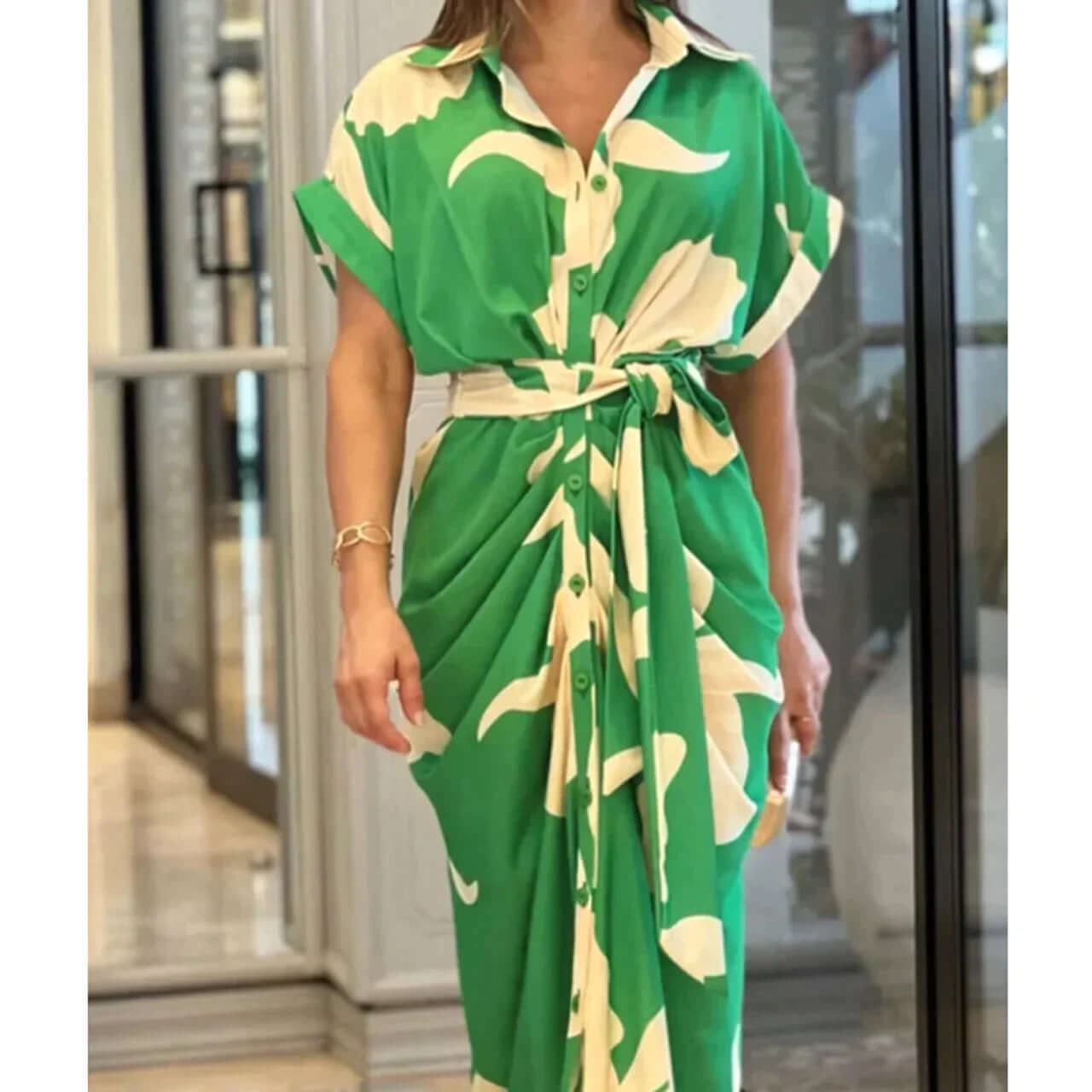 Ladies Floral Sundress with Ruffles