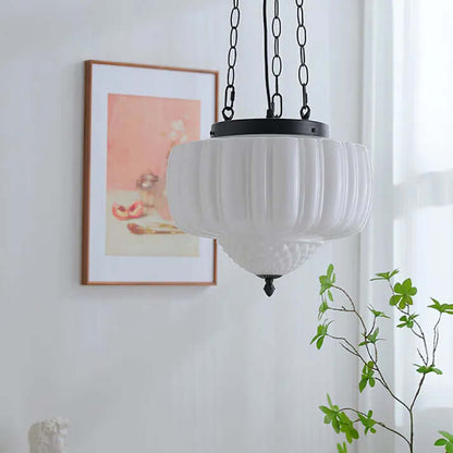 Contemporary Chrome Hanging Light Fixture