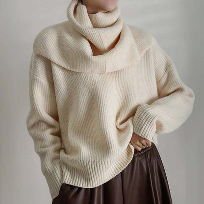 Ladies' Big Fit Crew Neck Sweater - Luxivelle