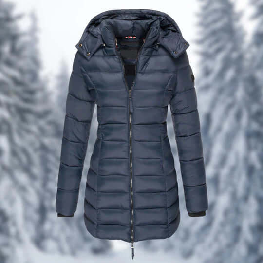 Warm Water-Resistant Parka for Women