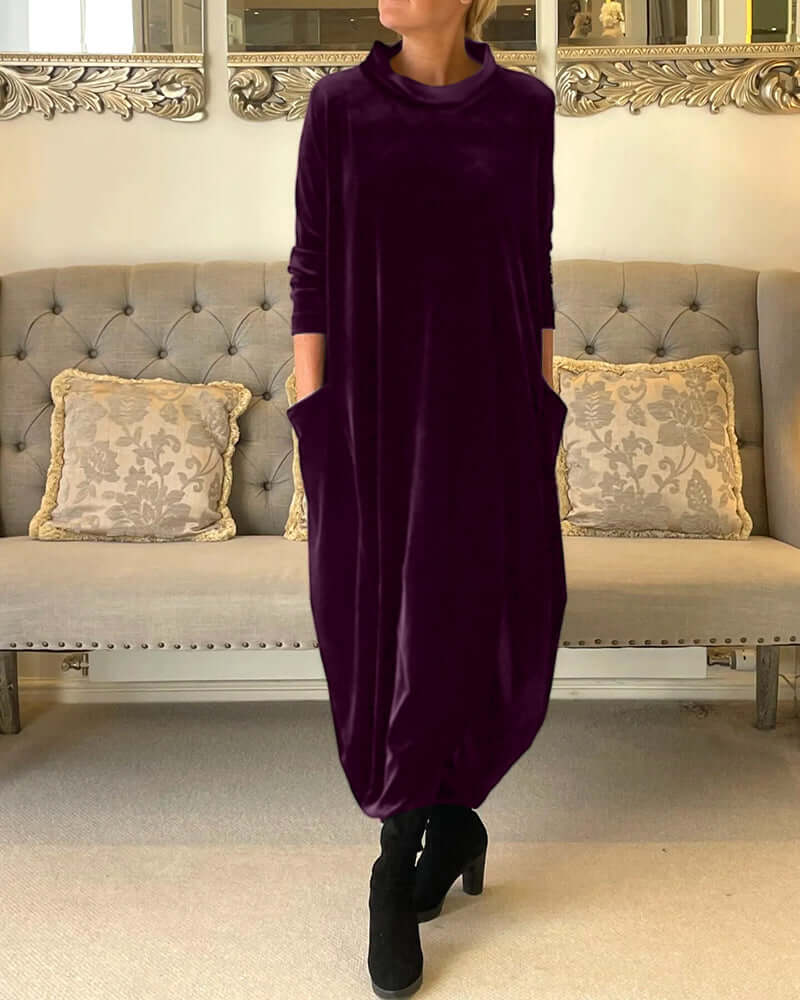 Warm Cozy Long Sleeve Dress