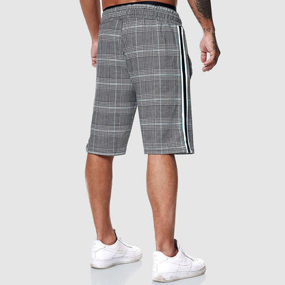 Casual Checked Waist Shorts for Men