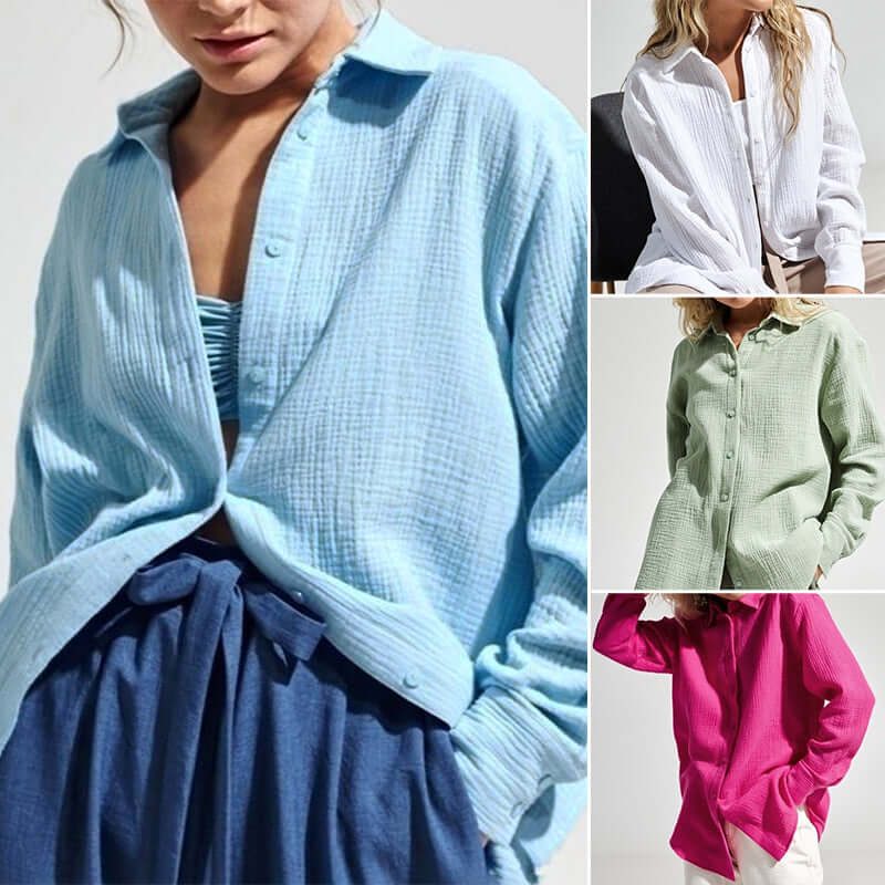 Relaxed Fit Casual Polo Shirt for Women