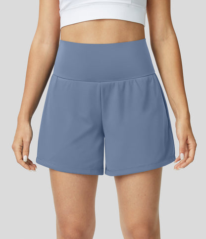 Variant image for Margarethe Yoga Shorts - 2-in-1 High Waist with Pockets, Breathable Fabric-11