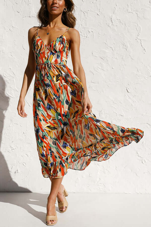 Ladies' Pretty Flower Tea Dress