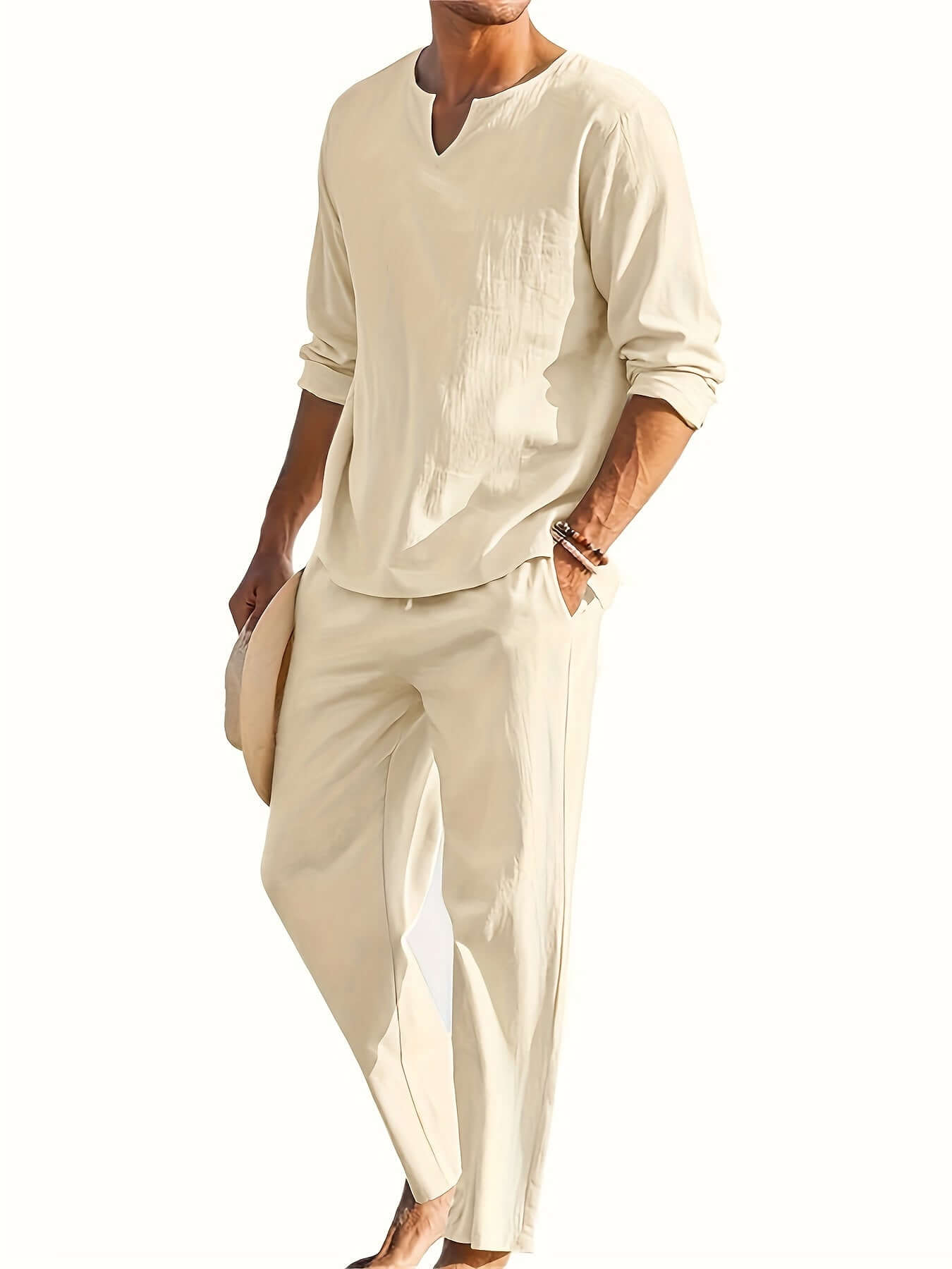 Relaxed Fit 2 Piece Mens Suit Set