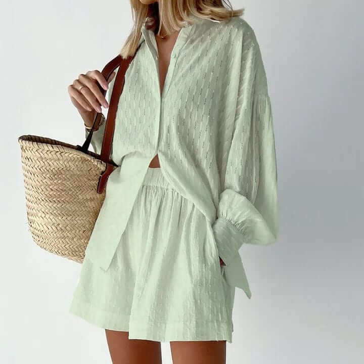 Summer Linen Pantsuit for Women