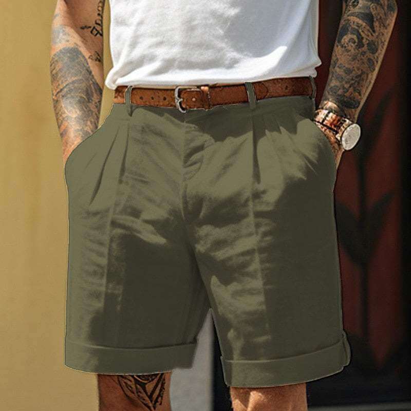 Comfortable Summer Pleated Shorts for Men