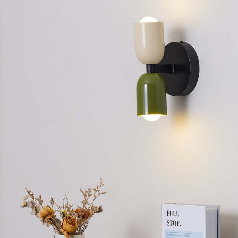 Dual Arm Brushed Steel Wall Lamp - Luxivelle