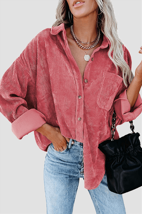 Casual Loose Fit Women's Long Sleeve Top