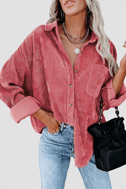 Casual Loose Fit Women's Long Sleeve Top