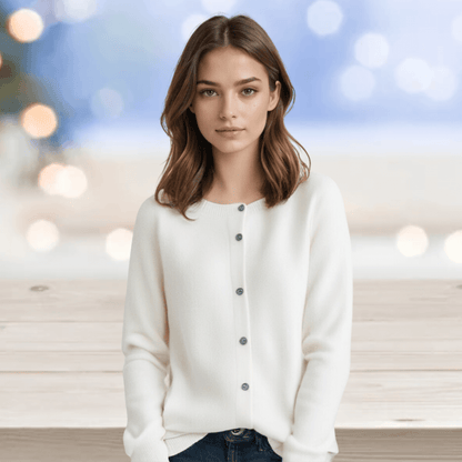 Soft V Neck Cashmere Sweater for Women