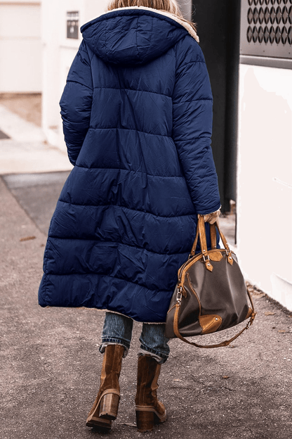 Warm Double Sided Women's Parka Coat