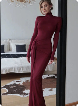 Flowy Long Dress with High Split