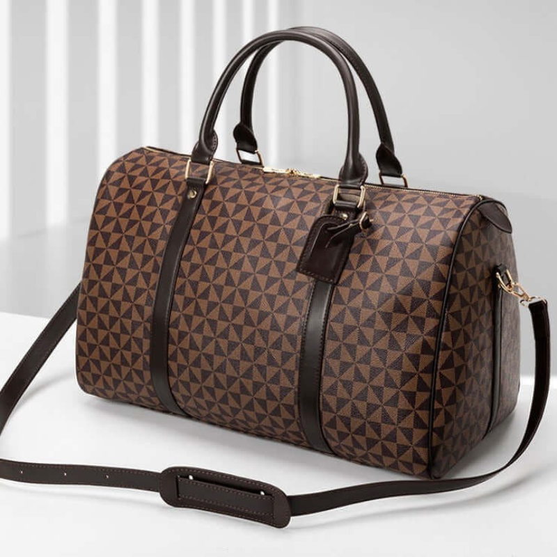 Luxury Leather Men Women Duffle Travel Bag - Luxivelle