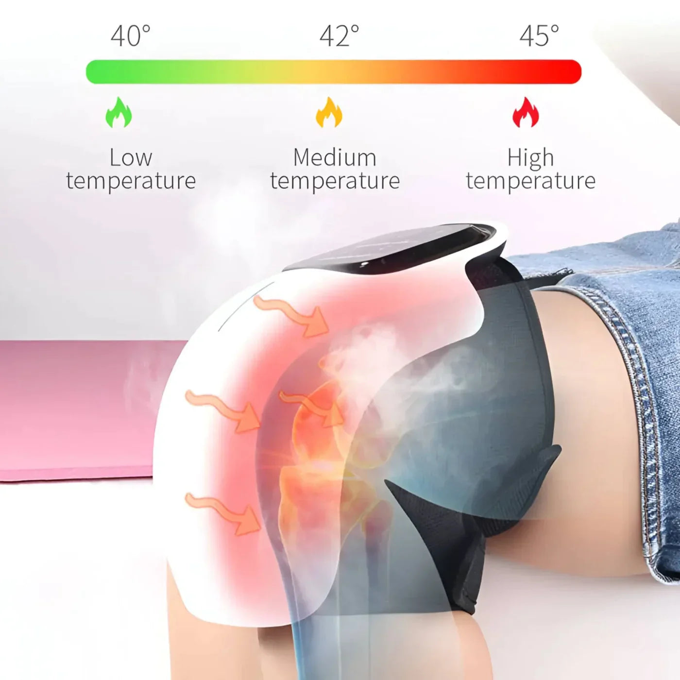 Healing Knee Massager for Pain Relief and Therapy