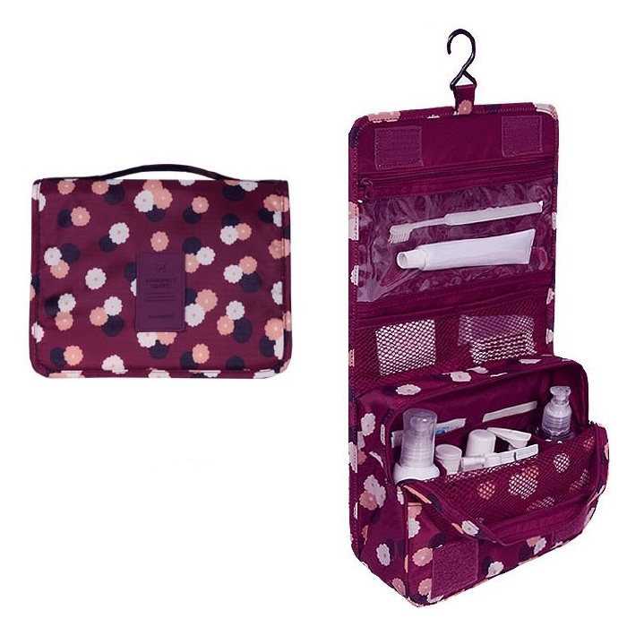 Compact Travel Toiletry Bag with Water-Resistant Design