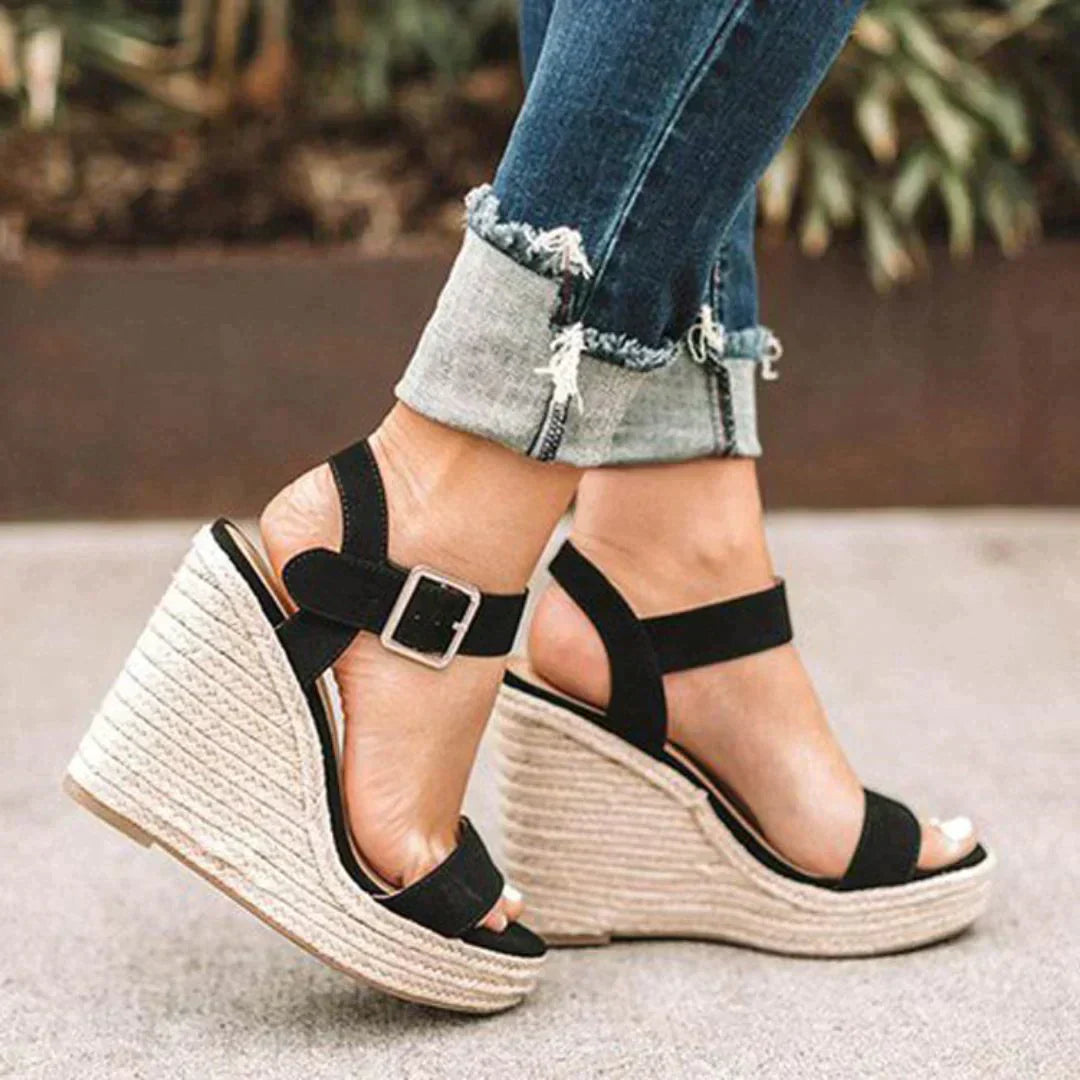 Comfortable Women's Ankle Strap Wedge Sandals