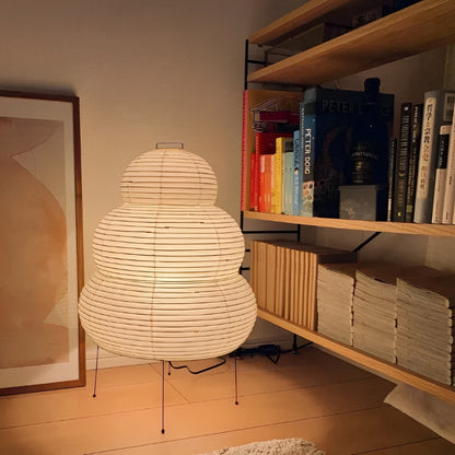 Simple Japanese Floor Lamp with Adjustable LED Light