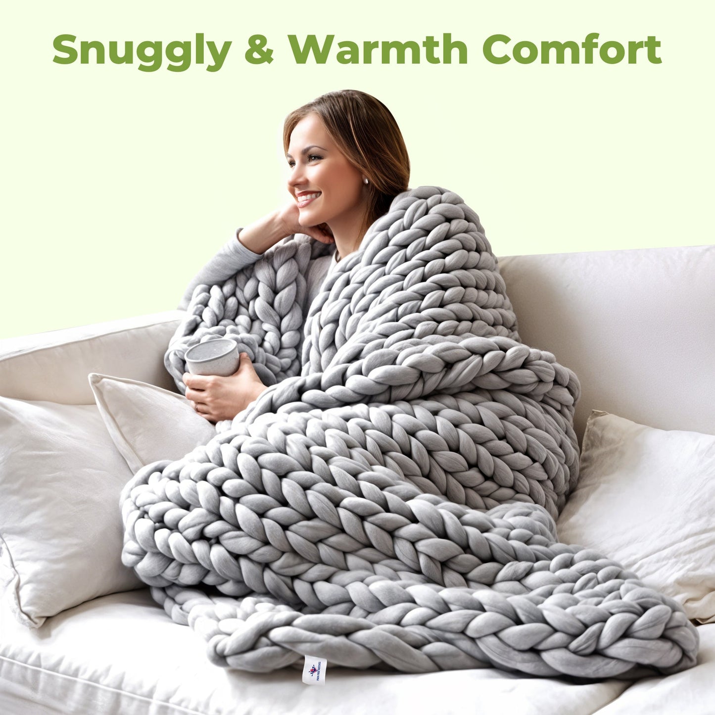 Plush Knit Throw Blanket - Warm & Fuzzy Home Blanket