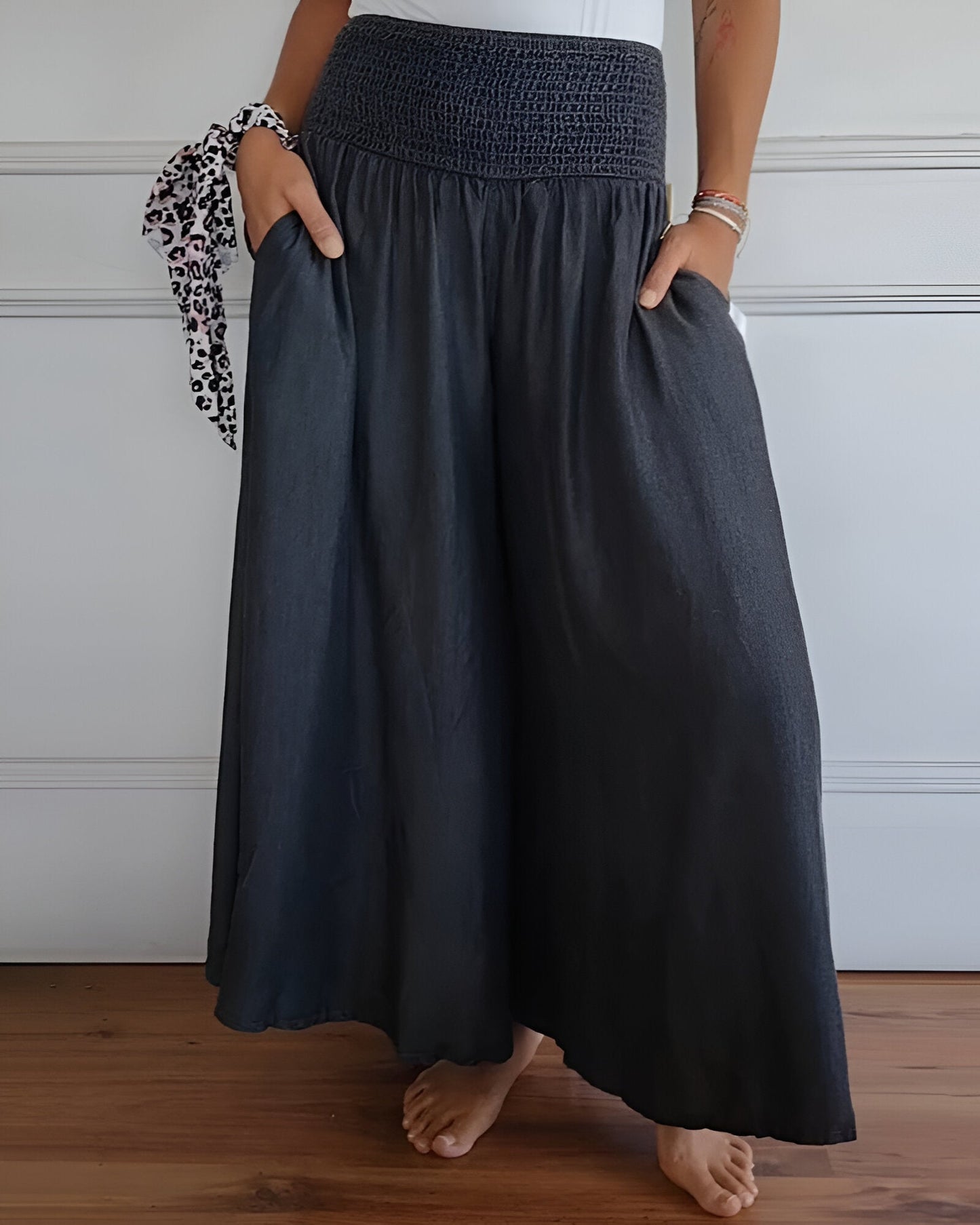 Soft Elastic Waist Pants for Women