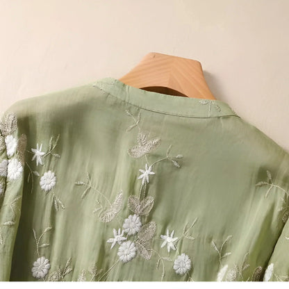 Pretty Flower Blouse for Ladies