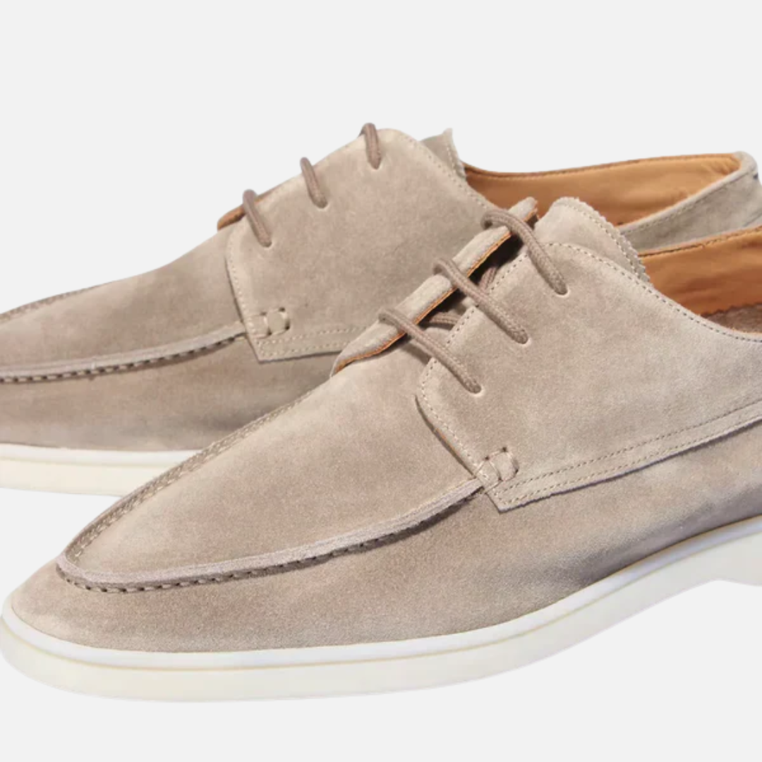 Men's Suede Loafers - Casual Boat Shoes