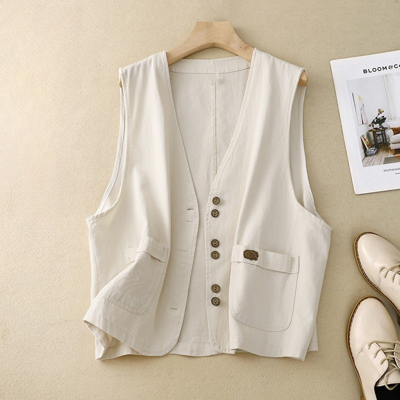 Casual Open Front Vest - Luxivelle