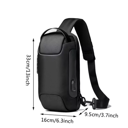 Safe Crossbody Purse with USB Charger
