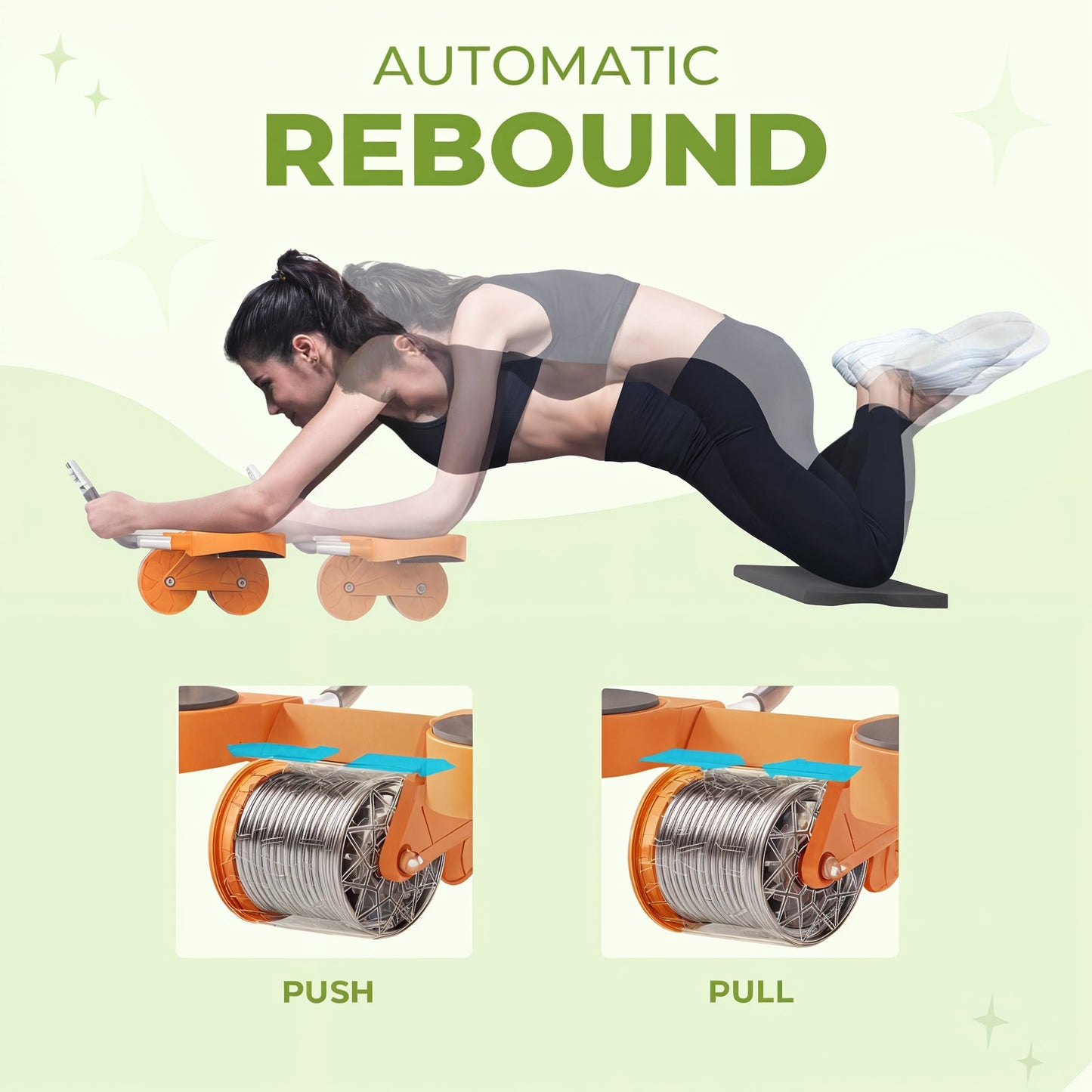 Advanced Core Workout Roller with Extra Support Timer