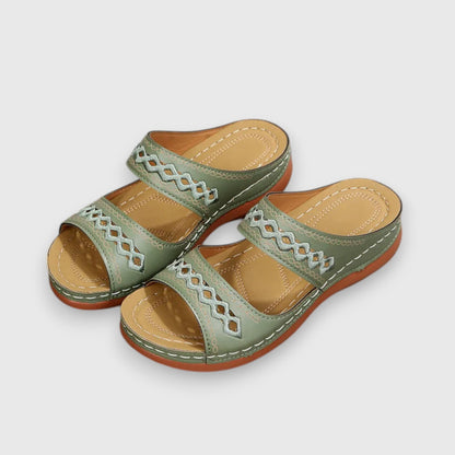 Comfortable Two Strap Sandals - Luxivelle