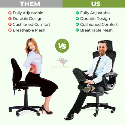 Ergonomic Mesh Desk Chair with Headrest