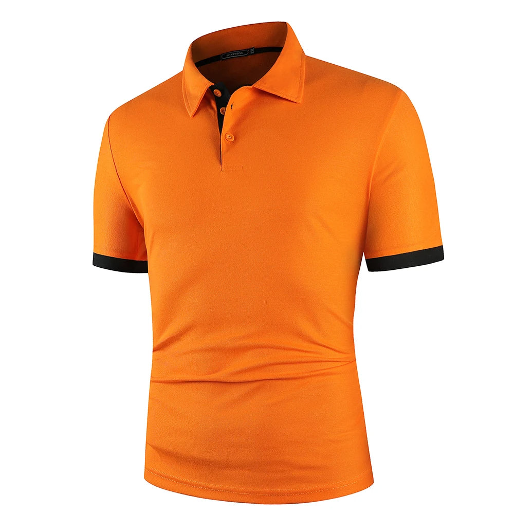 Breathable Casual Men's Short Sleeve Polo Shirt